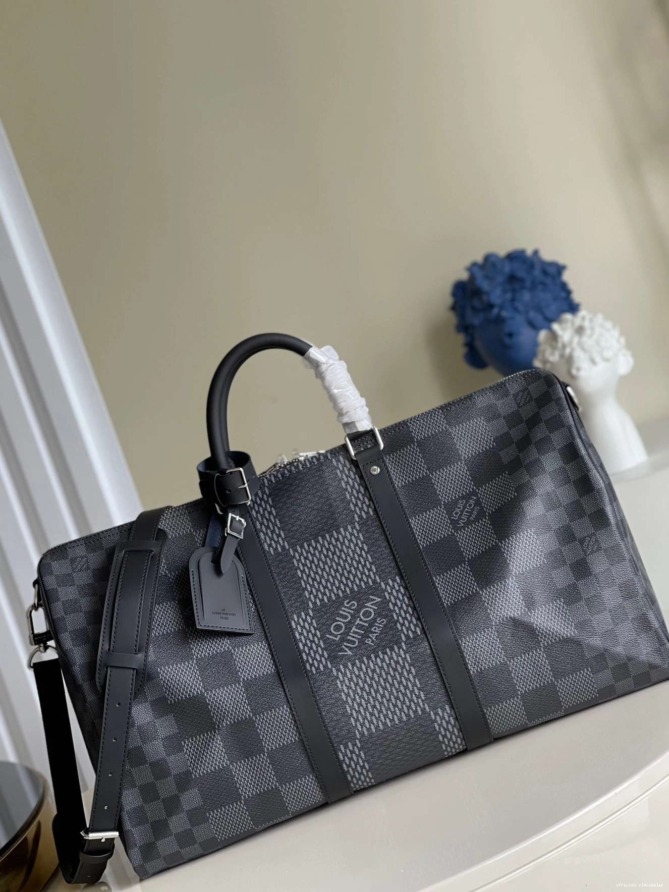 Official oldcobbler VUITTON 50 BANDOULIÈRE LOUIS KEEPALL 0821